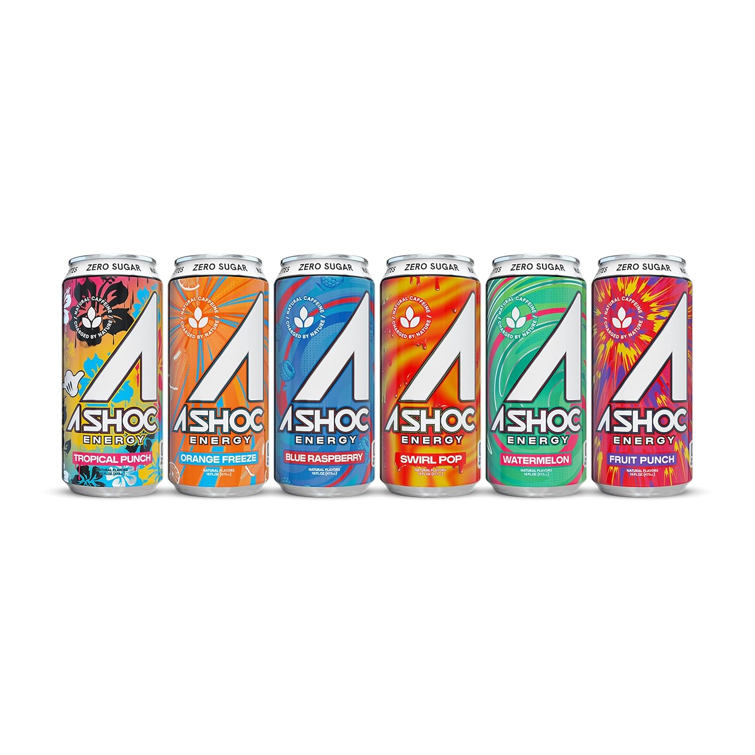A SHOC Performance Energy Drink, Blue Raspberry, 16 Ounce Can, Natural Energy Blend, BCAAs, Ocean Mineral Electrolytes, and No Chemical Preservatives, 12-pack - Image 9